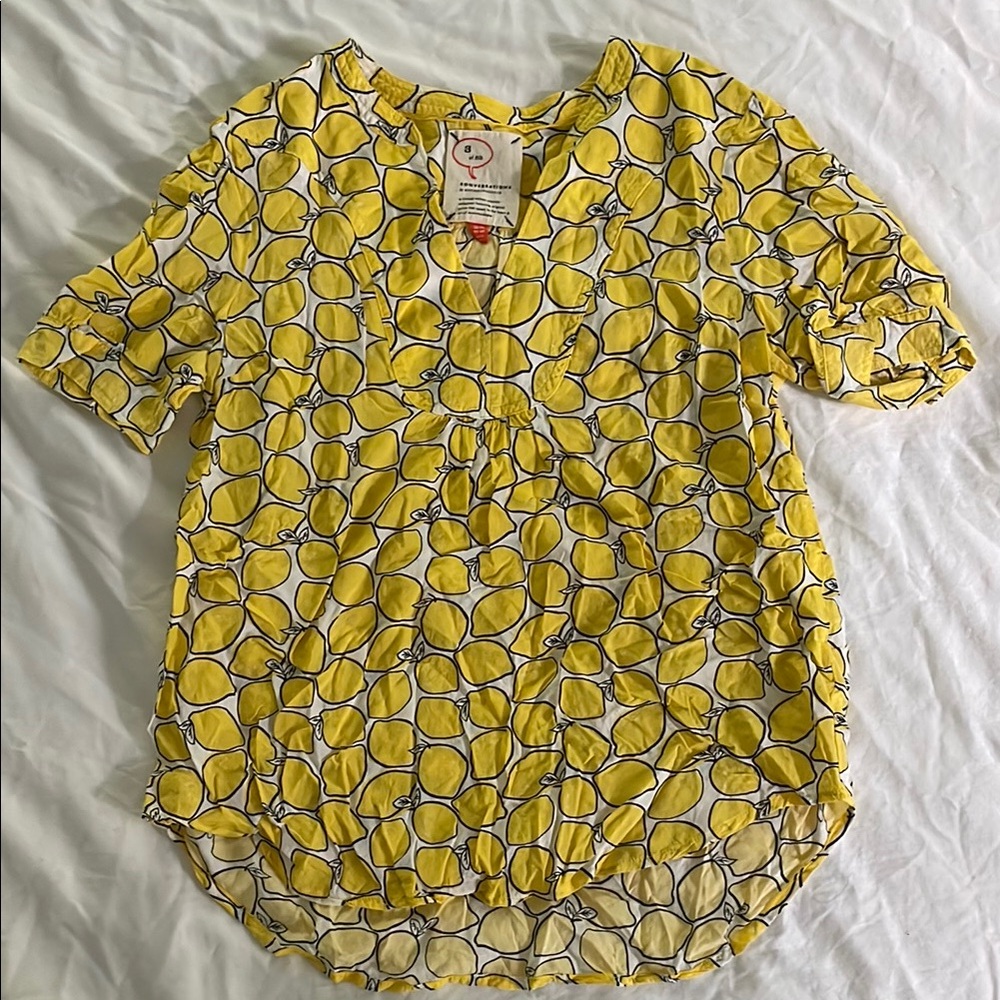 Conversations by Anthropologie 3/52 Lemon Blouse